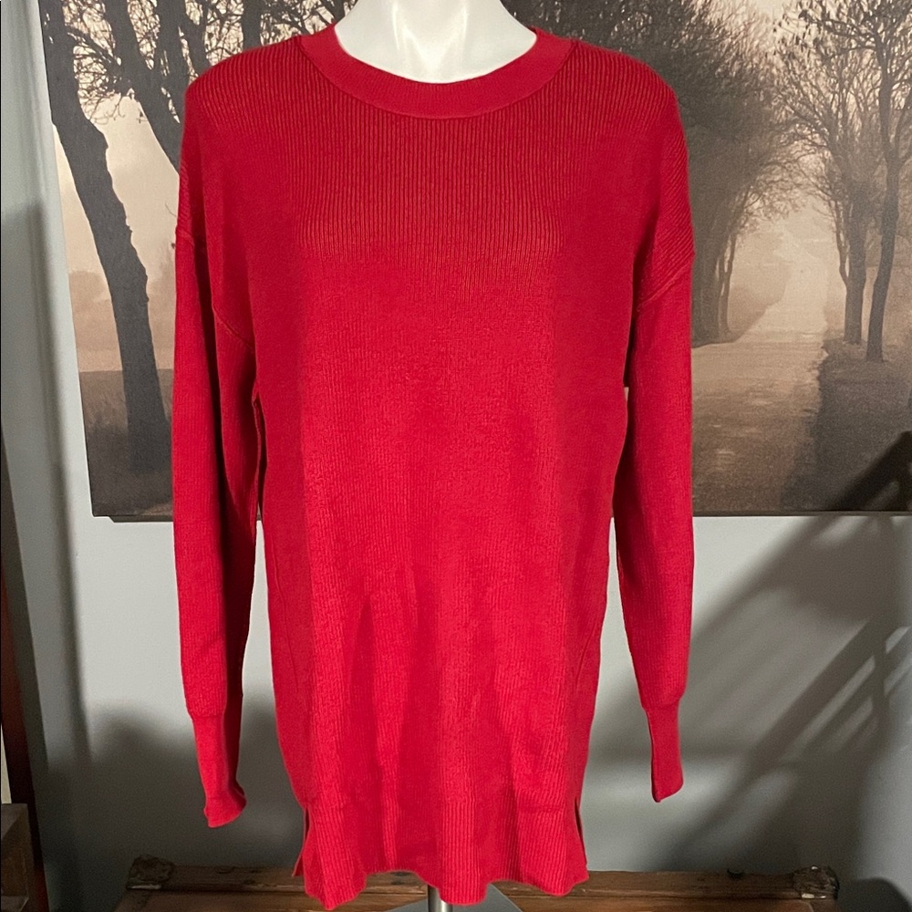 Caslon Vibrant Red Crewneck Sweater - XL